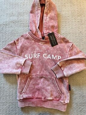Little Bipsy Pink Surf Camp Hooded Sweatshirt